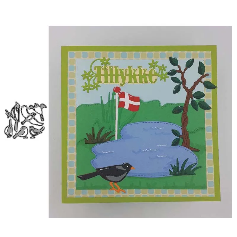 

Lifelike bird metal cutting mold, scrapbook template, process card mold, handmade