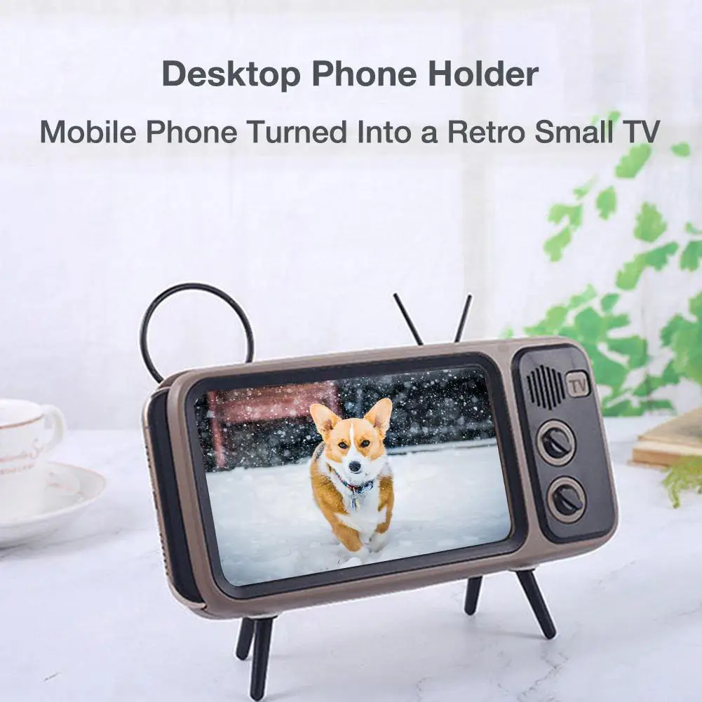 Креативный ретро держатель для телевизора настольная подставка ленивый