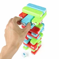 new rainbow stacker plastic educational toys fun brick 3d puzzle montessori puzzle birthday gifts kids desktop interactive game