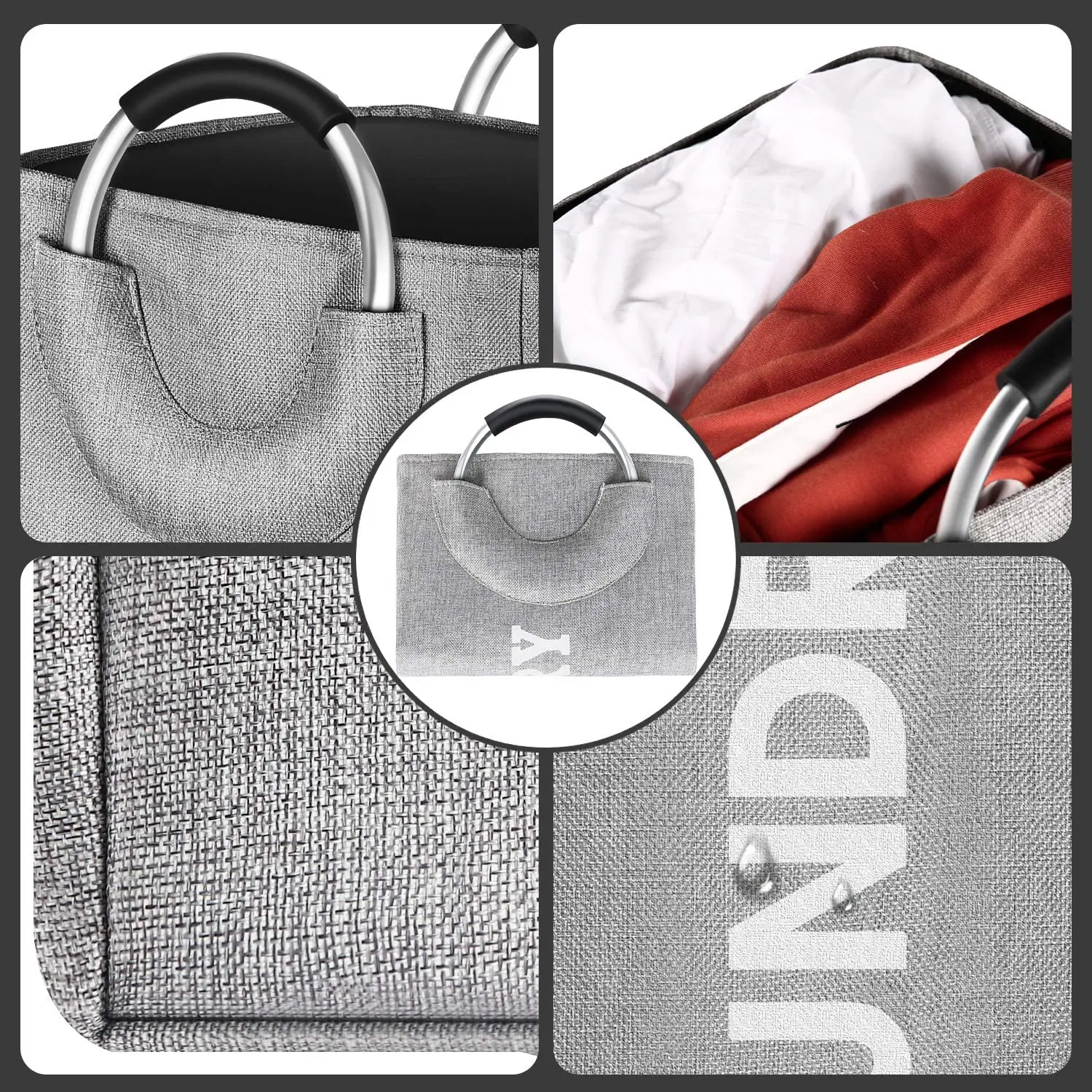 Большая льняная корзина для хранения складная Бытовая игрушка грязной одежды