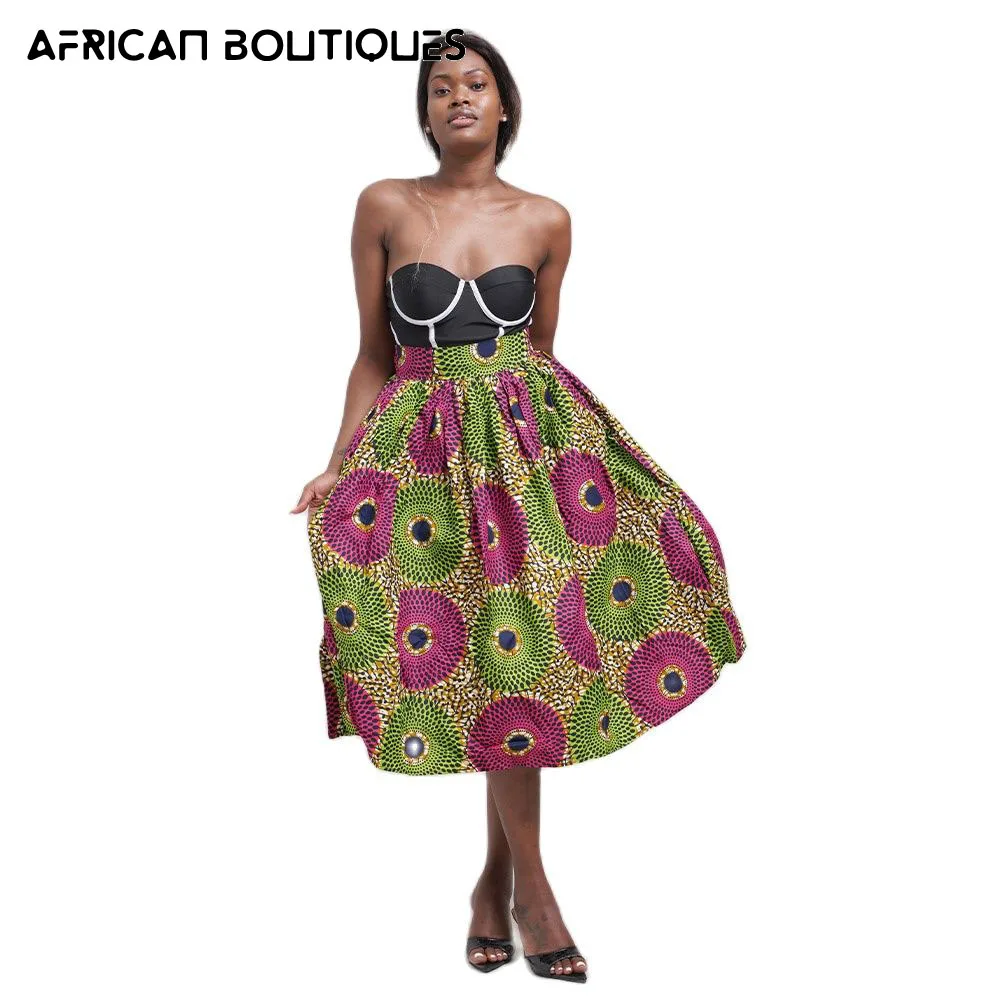 

Женская африканская одежда, индийская Дашики, ретро принт, мини-юбка, вечерняя одежда, модная Ретро юбка средней и длинной Анкары
