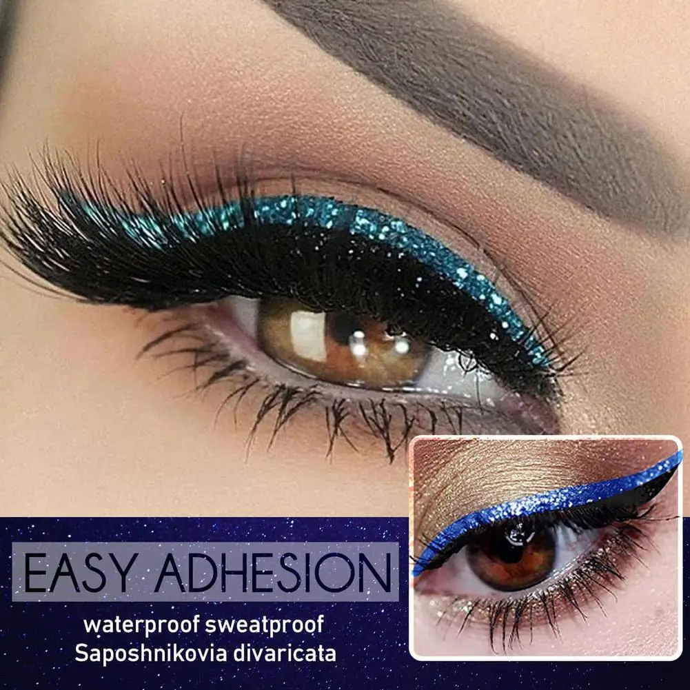 

False Eyelashes Self-adhesive eyeliner set Eyelashes Set Eyeliner Reusable Eyeliner and Eyelashes Sticker Waterproof Eye Makeup