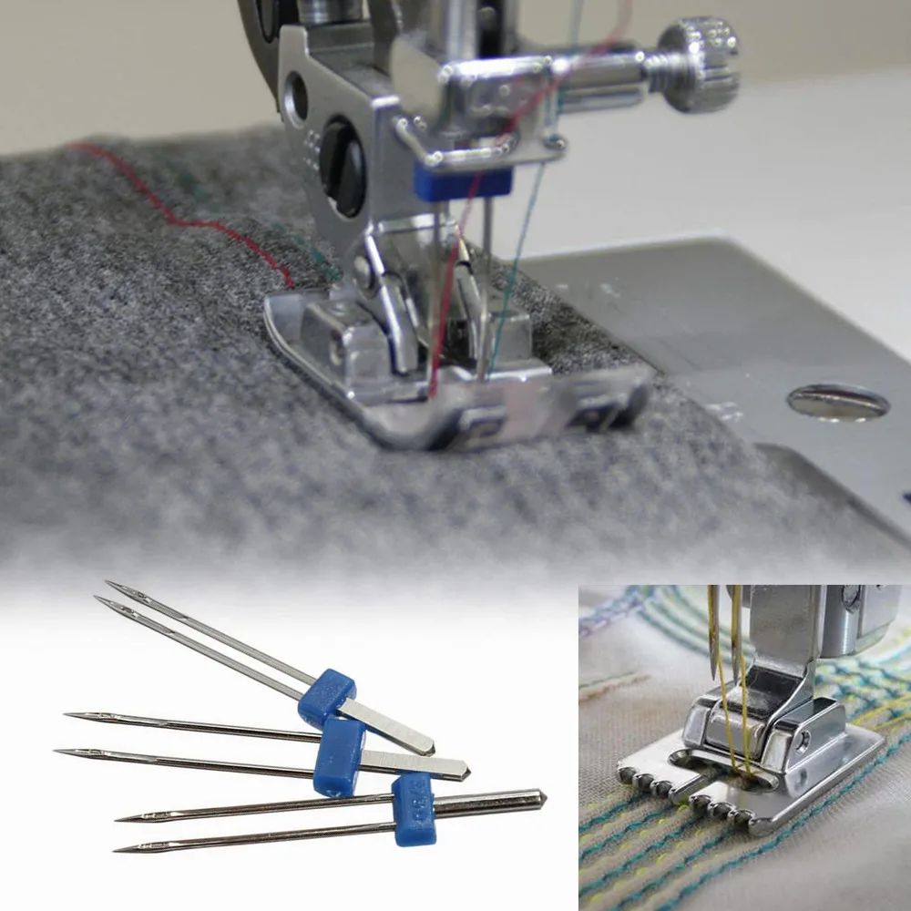 Новинка 3 шт. двойные иглы для швейной машины украшения одежды рукоделия Размер 2