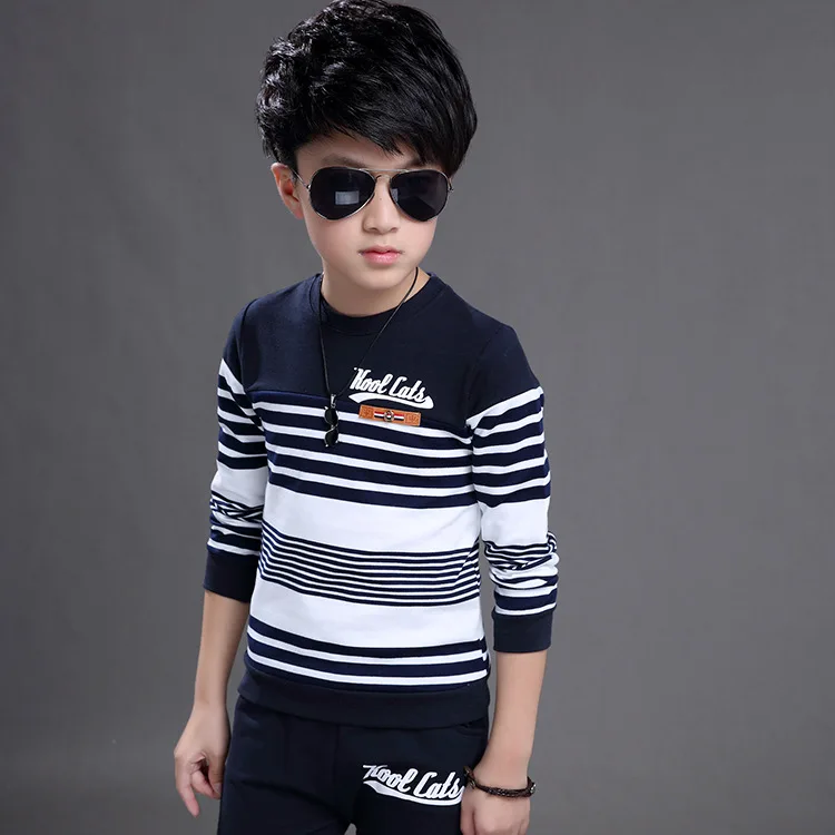 Новая Осенняя хлопковая детская одежда корейский Модный повседневный Детский