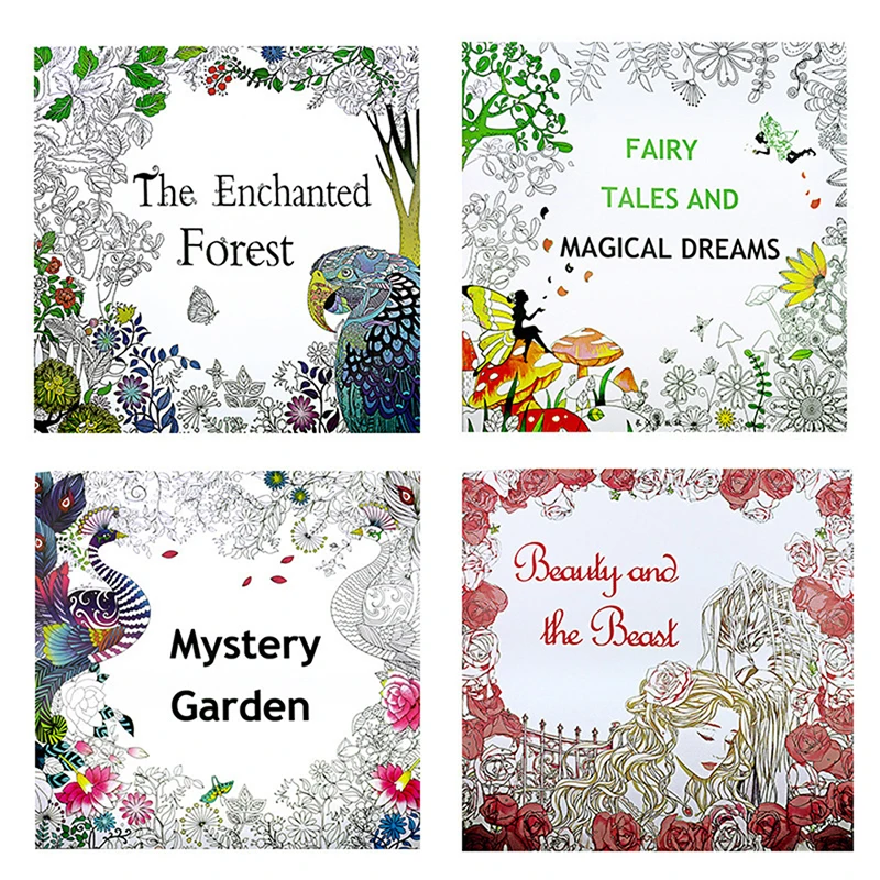 

Coloring Book For Children Adult Relieve Stress Kill Time Painting Art Book Anti-Stress Magic Forest Fantasy Dream Wonderland