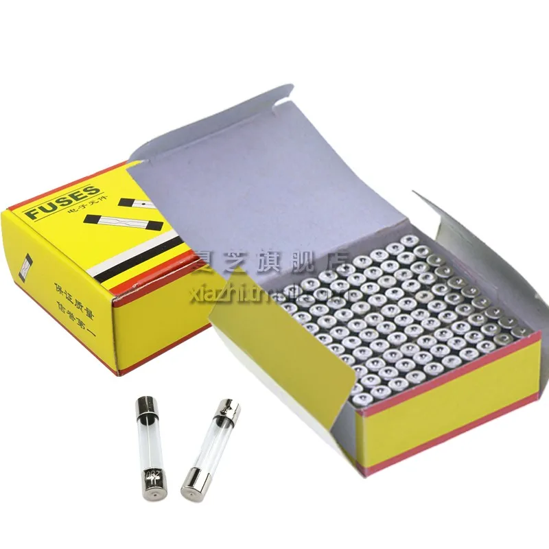 

Стеклянные предохранители 5х20 мм, набор из 100 штук