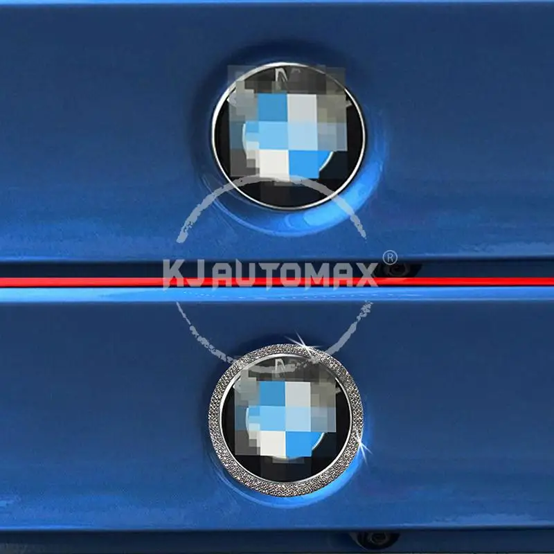 

KJAUTOMAX For BMW 2011-2018 Rear Logo Crystal Deciration 3GT X1 X3 X4 Silver 530 1 2 3 5 Series 320 328 330Li 630 640 525