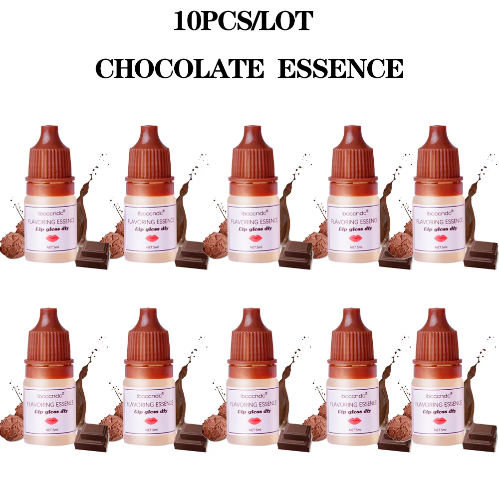 

Chocolate Flavors Natural Flavor Essence for Handmade Cosmetic Lip Gloss Base Lipgloss DIY Food Grade Fragrance Flavoring 10pcs