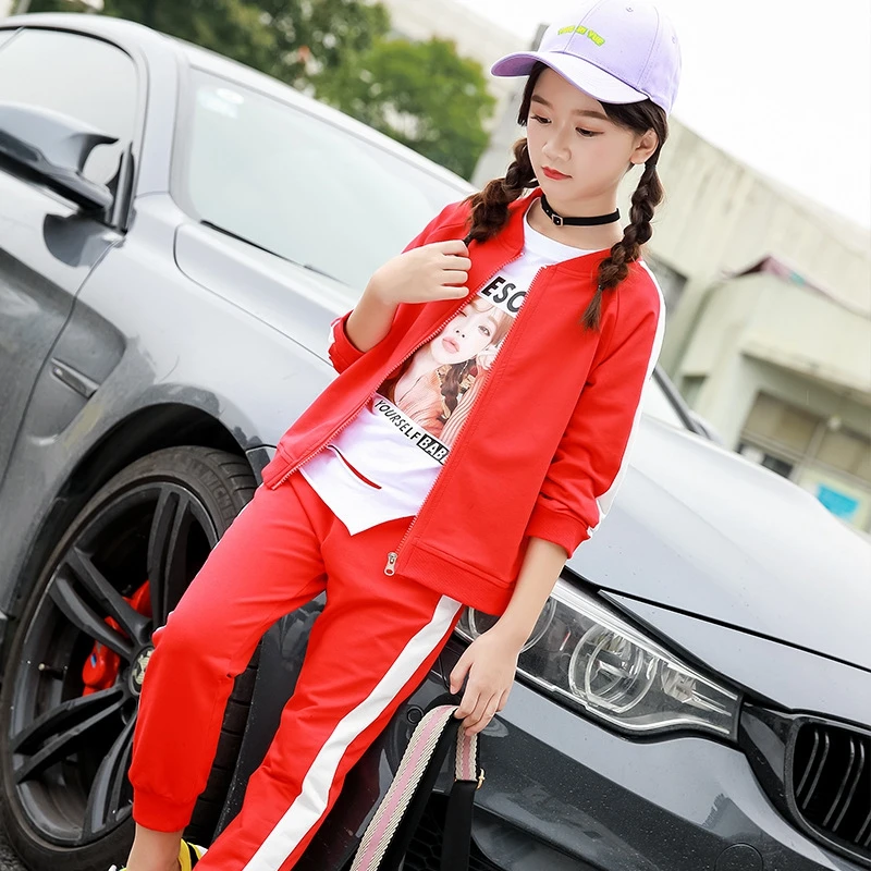 Комплекты для девочек детский спортивный костюм детская спортивная одежда