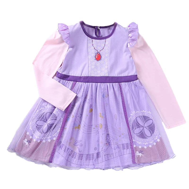 Детская одежда детское платье принцессы Софии с длинными волосами для девочек