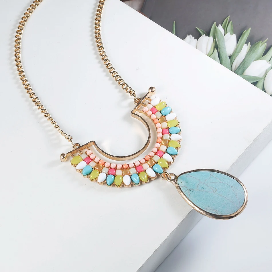 Подходящие ожерелья и подвески для женщин/заявление/смола/Винтаж/леди/длинное