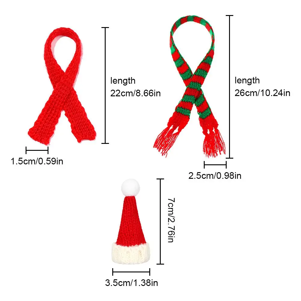 Милая кукла шарф шапка ручной работы материал мини рождественские шапки вязаные