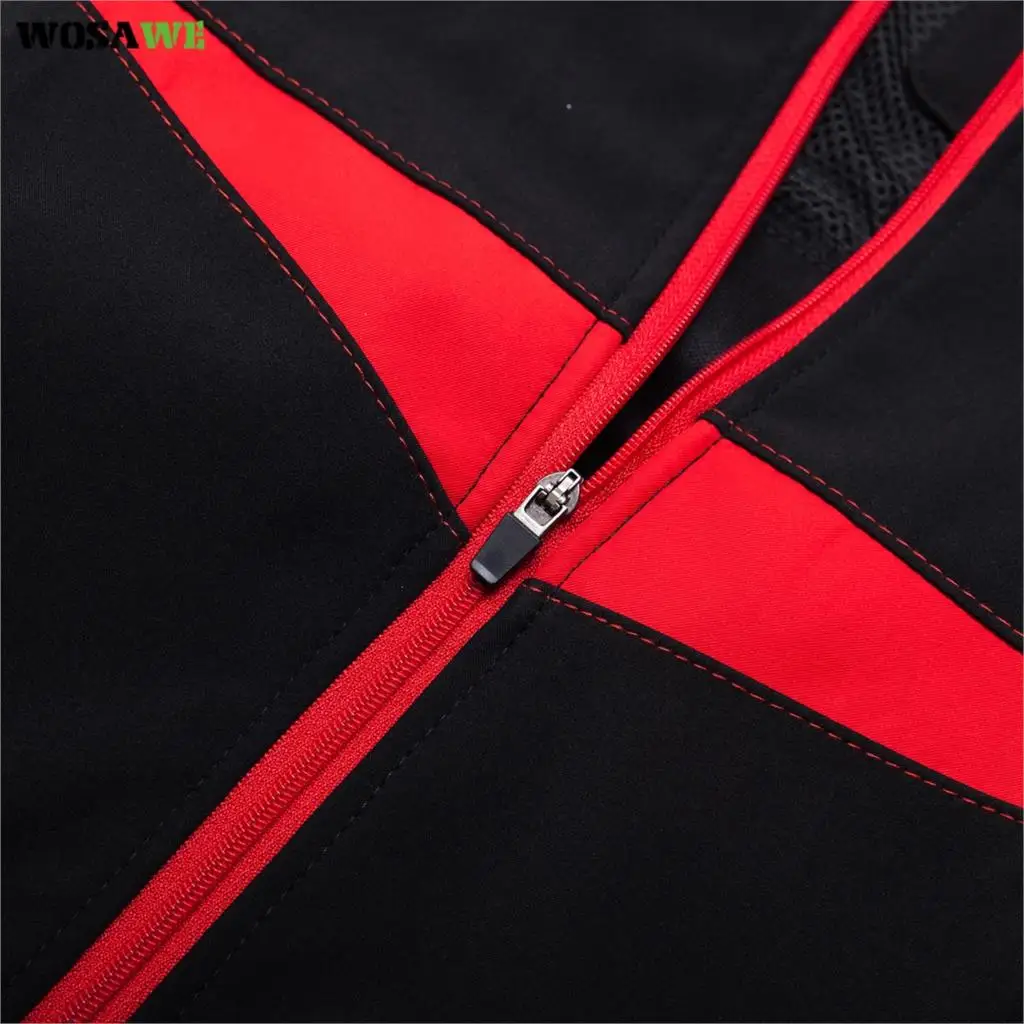 Мужская зимняя куртка WOSAWE теплое флисовое горное Велосипедное Джерси спортивное