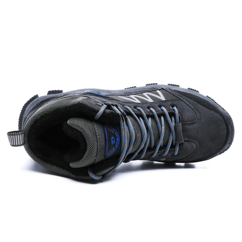 Мужские ботинки сезон осень-зима мужские теплые плюшевые зимние Мужская