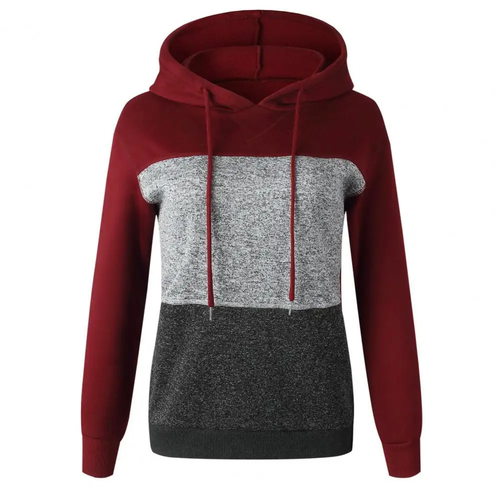 

Женский полосатый пуловер с длинным рукавом и капюшоном