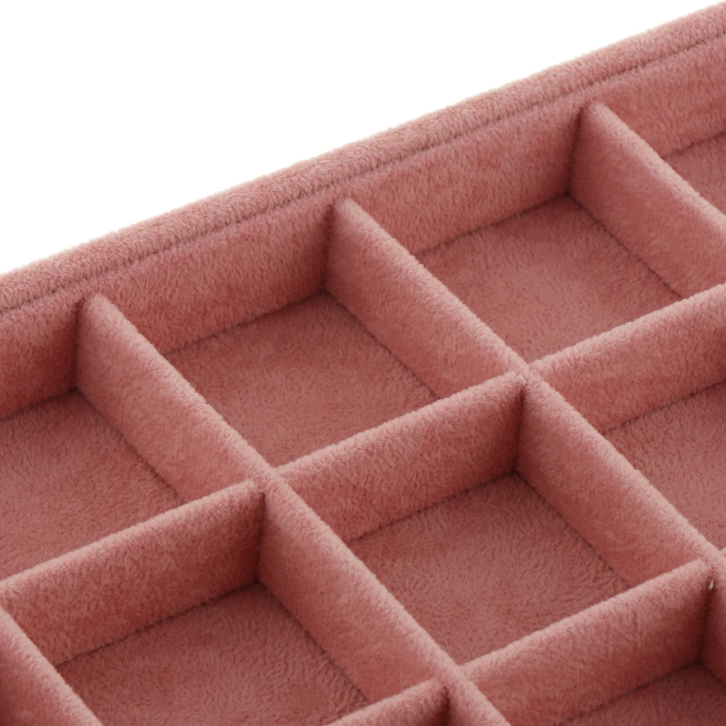 

5 шт новая мода 24 сетки бархат дисплей лоток серьги коробка ювелирных изделий Организатор