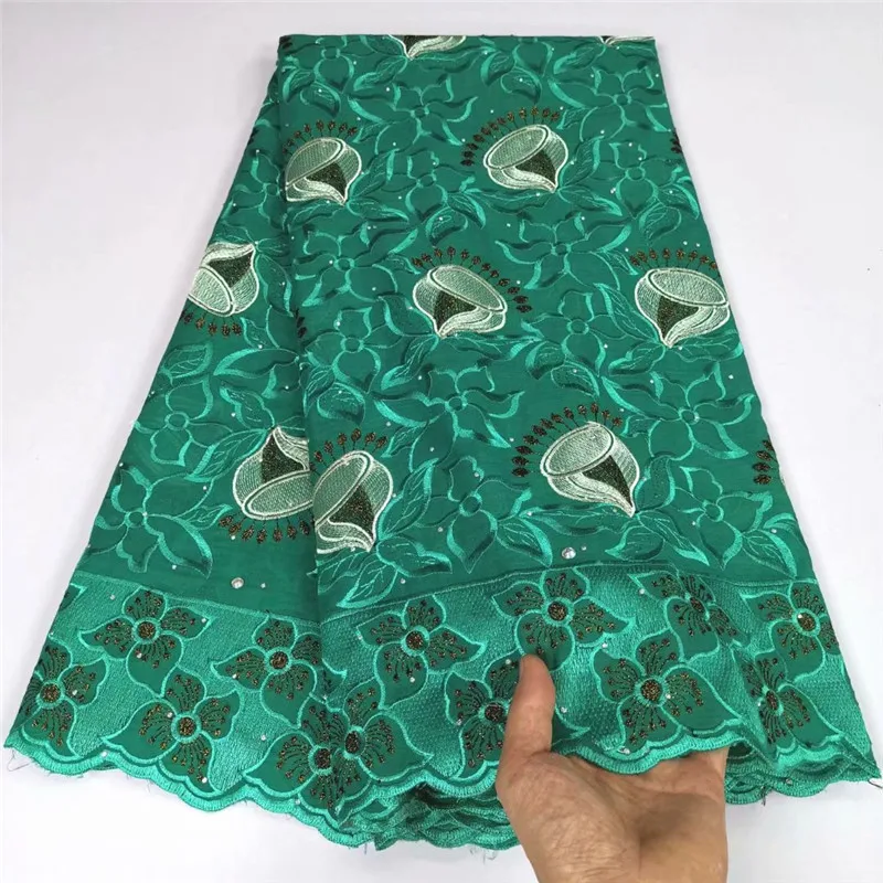 Нигерийская швейцарская вуаль 100% хлопчатобумажная кружевная ткань 2018