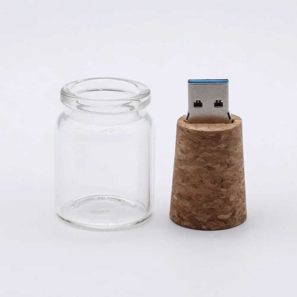 Флеш накопитель со стеклянной бутылкой более 10 шт. флеш USB 3 0 8 ГБ 16 32 карта памяти 64