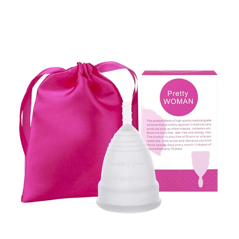 

Medical Grade Silicone Menstrual Cup feminine hygiene menstrual cup women Lady menstrual period cup coletor menstrual