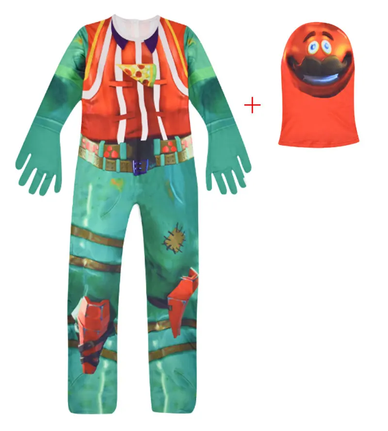 Лидер продаж детские костюмы для косплея с головой томатов комбинезоны Zentai 3D