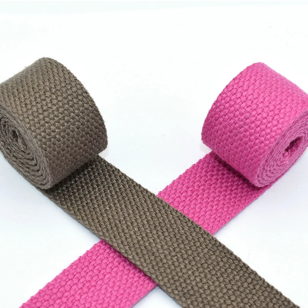 Natural Cotton Webbing belt Key Fobs Purse Bag Straps Leash 1&quotWebbing Luggage Strap Fabric Twill Tape | Дом и сад