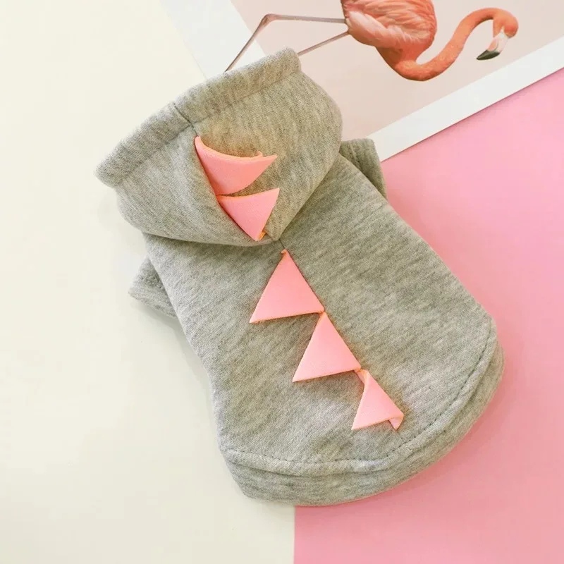 

Cute Dinosaur Shape Dog Cat Hoodies Clothes Winter Warm Pet Costume for Small Dogs Yorkshire Shih Tzu Sweatshirt Puppy Clothing