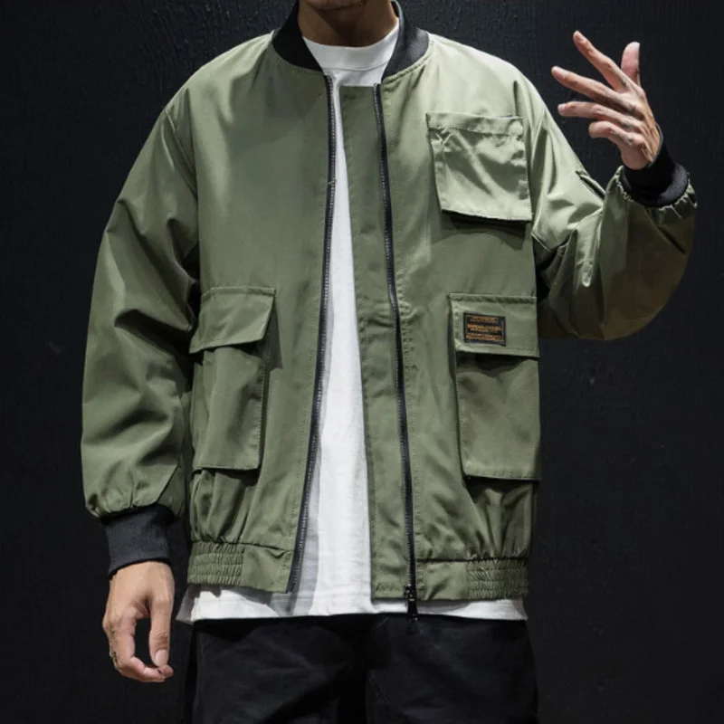 #2417 демисезонная куртка с длинным рукавом пальто для мужчин повседневные