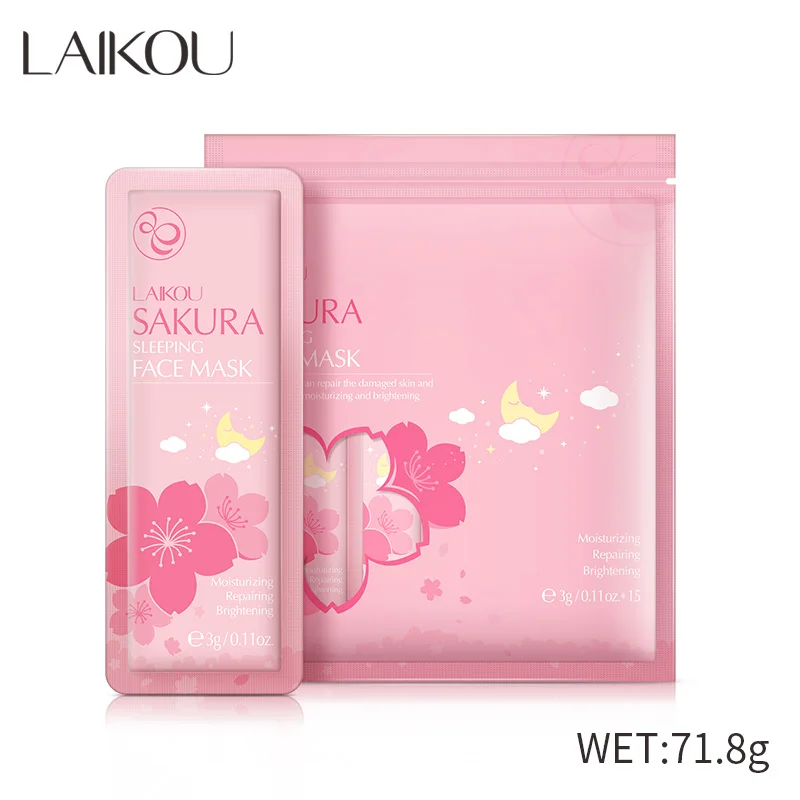 LAIKOU Sakura увлажняющая для сна маска от морщин дневной крем лица уход за лицом
