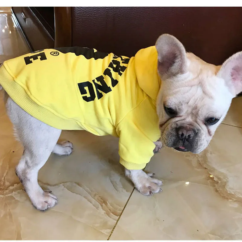 Модная классическая толстовка с капюшоном для собак повседневная одежда принтом