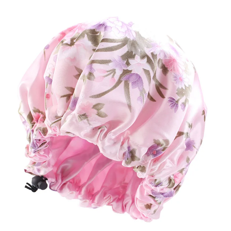 

Satin Adjustable Printing Nightcap Hair Care Tam-O'-Shanter Perm Hat Bonnet Wholesale Stain Bonnet