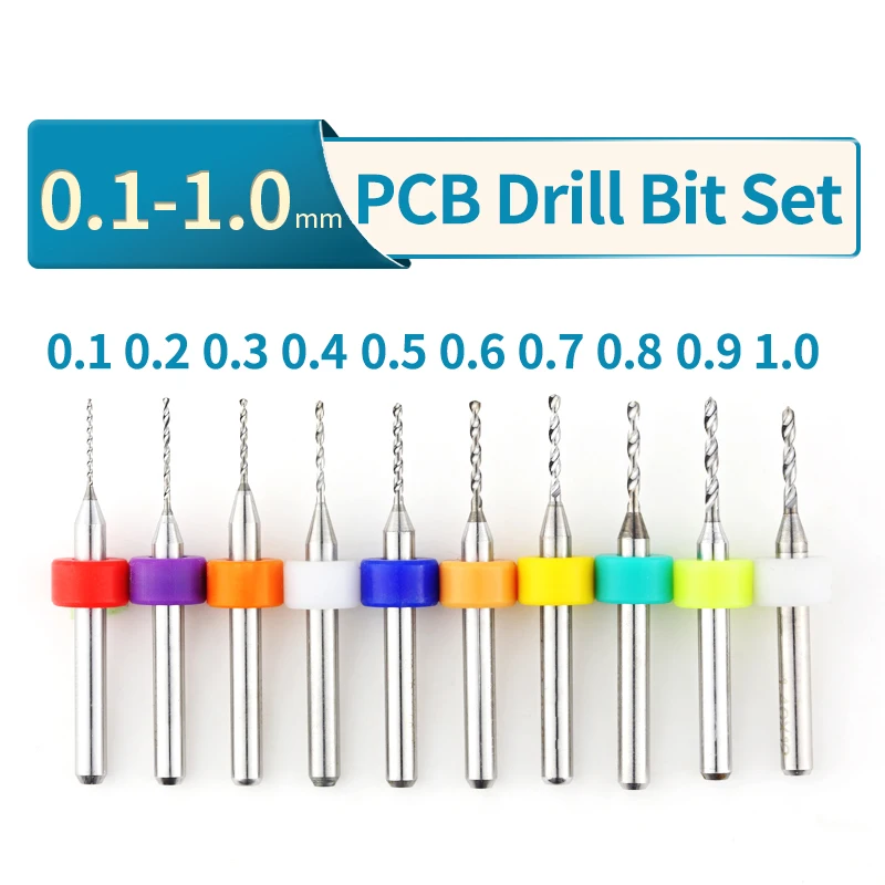 

Carbide Micro Drill Bits Mini CNC Drilling Bit Set Print Circuit Board Import High Quality Hard Alloy PCB Drill Bit step drill b
