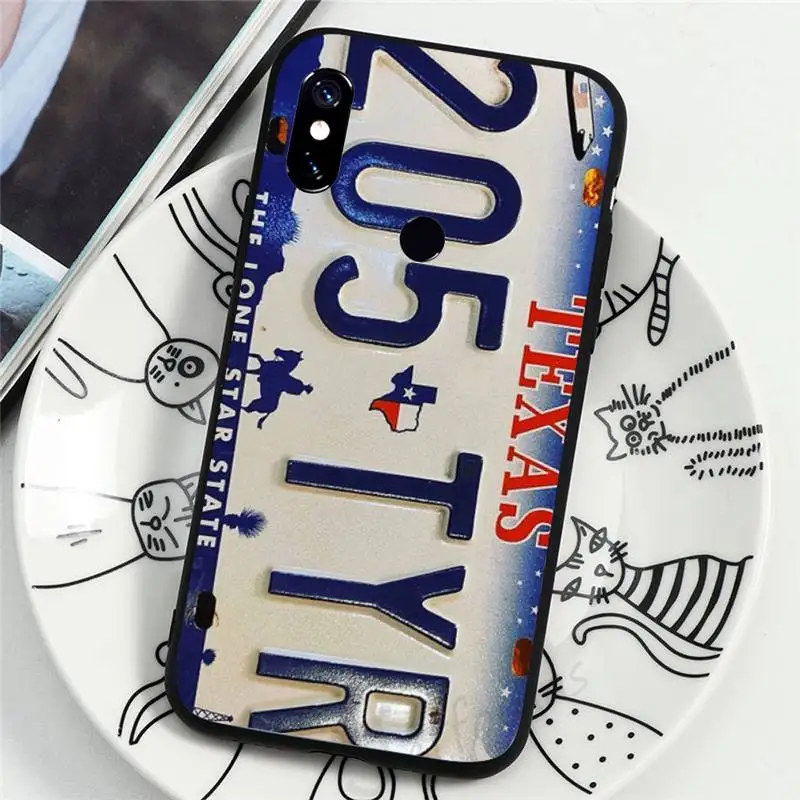 

New York plate number luxury design Phone Case shell For Xiaomi Redmi note 7 8 9 t k30 max3 9 s 10 pro lite