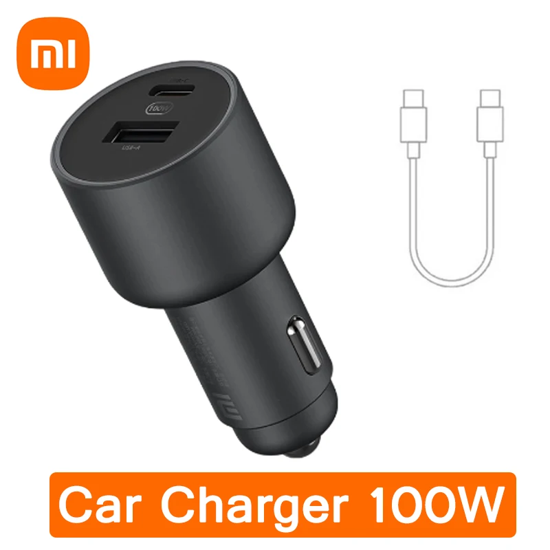 Новинка 100 Вт автомобильное зарядное устройство Оригинал Xiaomi Вт/37 5В 3а Двойной USB