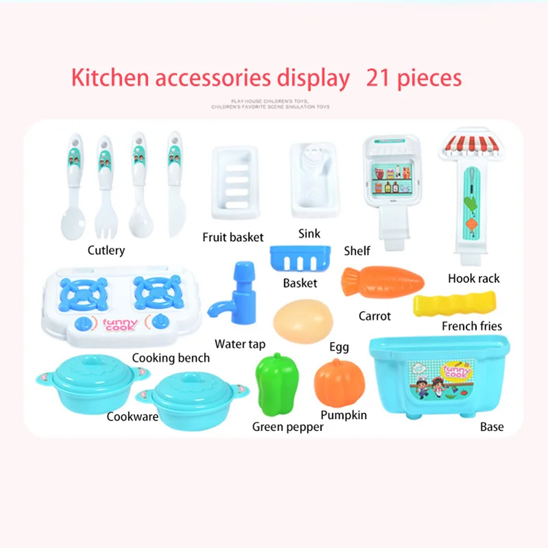 21 шт. Детские Кухонные Игрушки для приготовления пищи кухонные игры игрушки