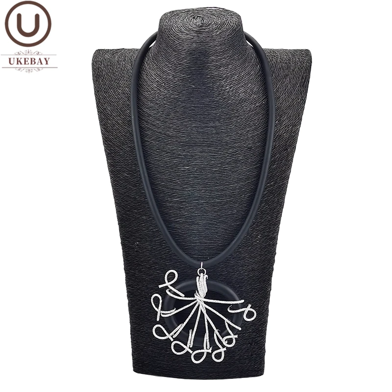 UKEBAY Новые ожерелья с подвеской в виде павлина для женщин резиновое ожерелье
