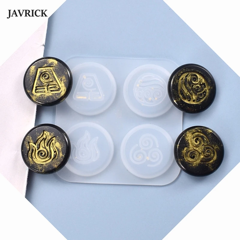 

Crystal Epoxy Resin Mold Religion Symbols Hanging Pendant Casting Silicone Mould