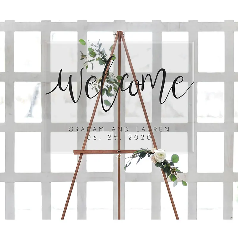 Акриловый Свадебный знак акриловый Пользовательские Свадебные знаки