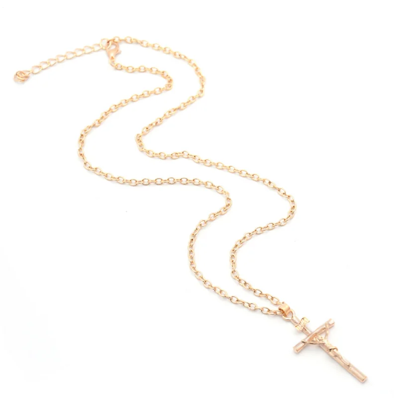 

2020 new fashion Jesus cross necklaces for women men alloy nickel free unisex jewelry accessories fj001
