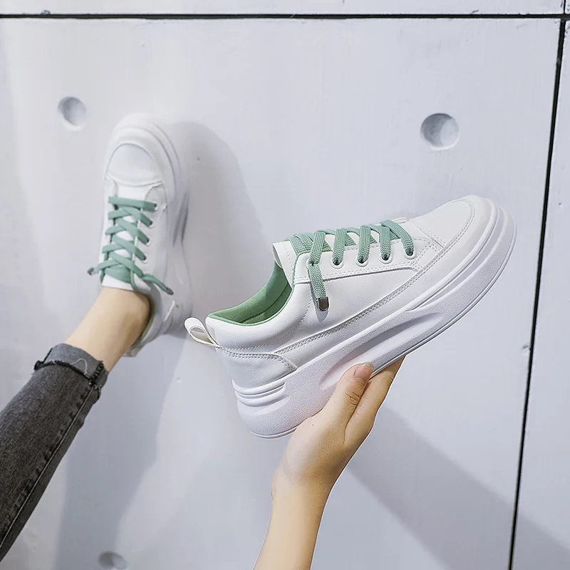 

Women's shoes sports shoes women's 2020 trendy shoes autumn new board shoes white autumn all-match thick bottom