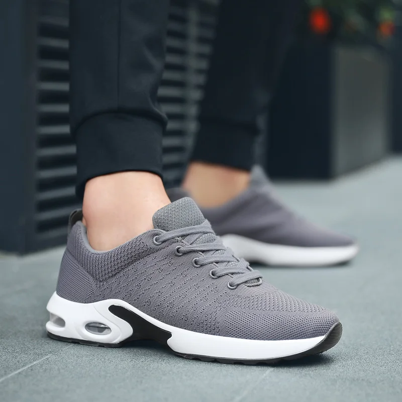 Кроссовки мужские дышащие сетчатые повседневная обувь для улицы работы с