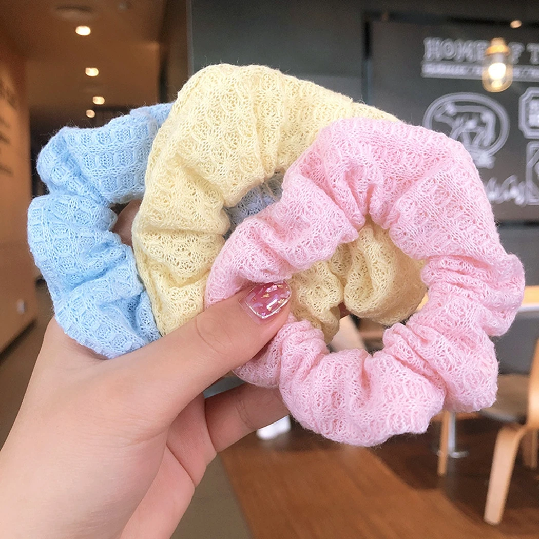 

Korea Velvet Hair Bands Elastic Hair Scrunchie Solid Color For Women Girls Headwear Ponytail Holder Hair Accessories Hair Bands