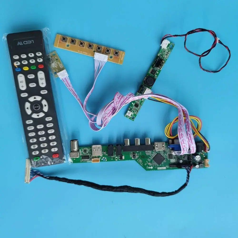 Плата контроллера для LTM185AT04 LTM185AT05 1366X768 30Pin LVDS, аналоговый сигнал, светодиодный ЖК-дисплей, «сделай сам», совместима с HDMI, VGA, USB, AV, плата контроллера