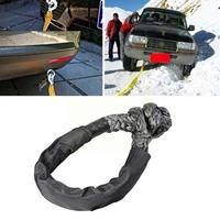 soft shackle synthetic rope 38000 lbs trailer pull for car down strap rope tow utv off road atv broke recovery c7f0
