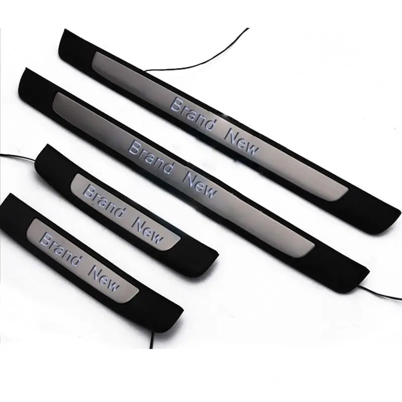 Pcmos 4 шт. синий светодиодный накладной на порог двери Накладка для Toyota Camry 2018