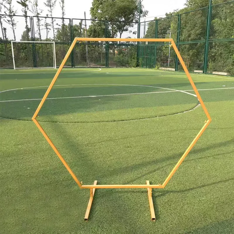 Свадебные реквизиты шестиугольная кованая Арка Рамка фон украшение Свадебная