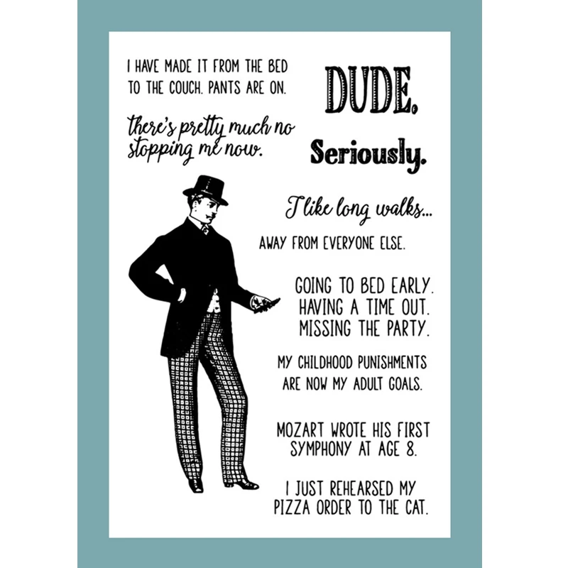 Мужские прозрачные штампы для скрапбукинга/изготовления открыток/декорирования