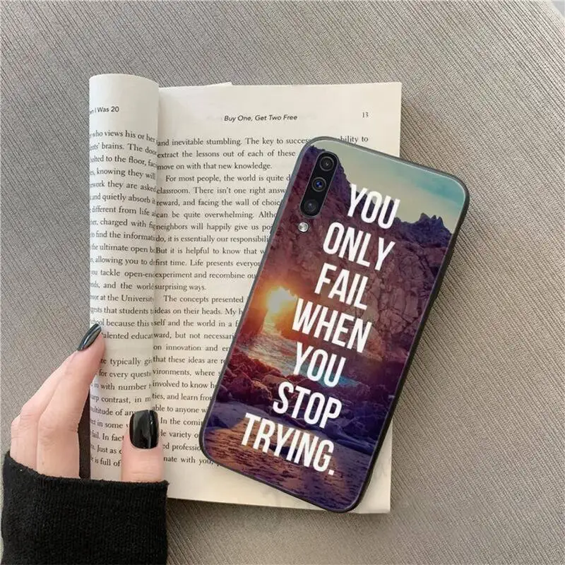 

Mountain forest positive quotes Phone Case For Samsung galaxy S 9 10 20 A 10 21 30 31 40 50 51 71 s note 20 j 4 2018 plus