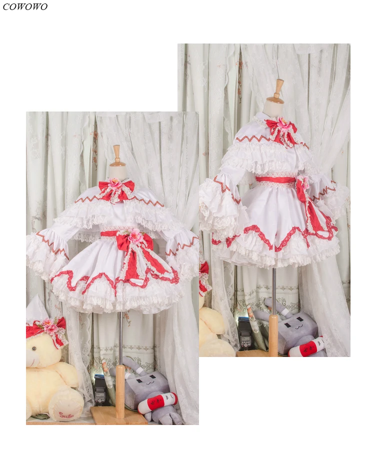 

[По индивидуальному заказу] Аниме! Костюм для косплея Touhou Project Lilywhite в стиле Лолиты, наряд для Хэллоуина, женский
