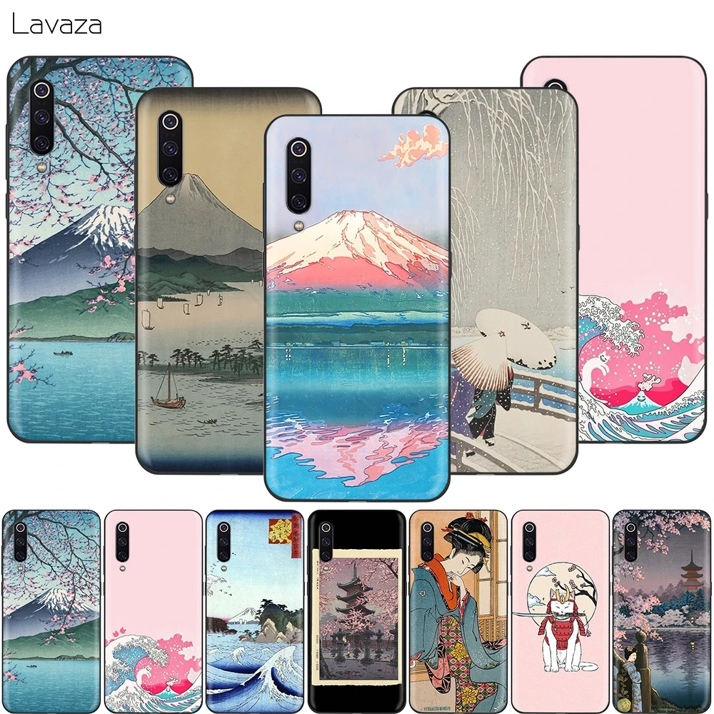 Чехол Lavaza с японским краном Fuji Mountain Wave для Xiaomi 9T Pro CC9 A3 Redmi K20 7A Huawei Honor 20 9X P20 Lite Nova 5i