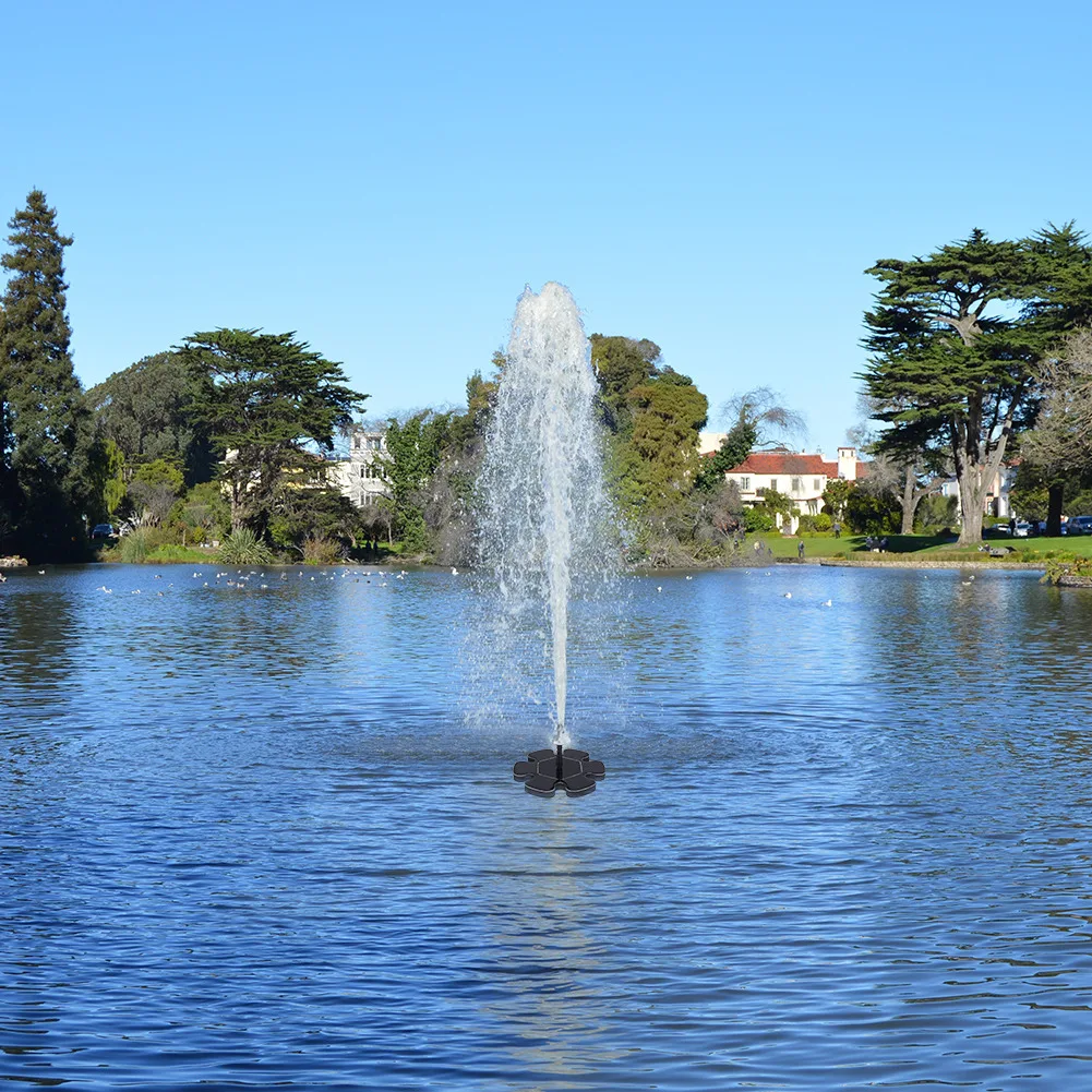 

6V/1W Micro Floating Fountain Solar Water Fountain Pump Outdoor Suspension Circular Solar Fountain for Garden #W0